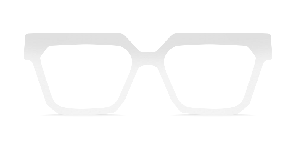 Nina Mûr Carmelo eyeglasses in White High Gloss — handcrafted Madrid birch wood frame