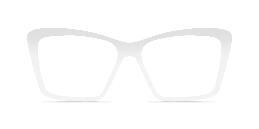 Nina Mûr Ana eyeglasses in White High Gloss — handcrafted Madrid birch wood frame