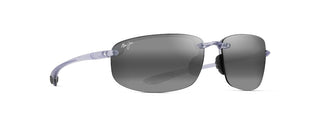 Maui Jim Ho'okipa sunglasses in Shiny Crystal, angled view