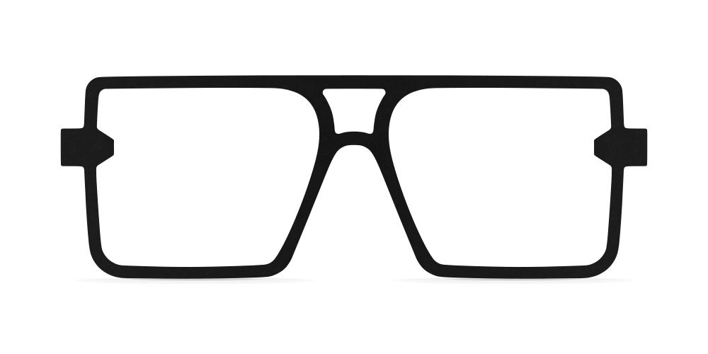 Nina Mûr Tete RX eyeglasses in Black — handcrafted Madrid birch wood frame