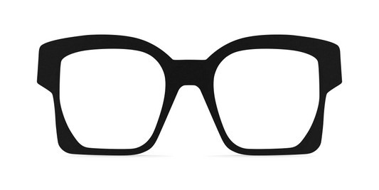Nina Mûr Francoise eyeglasses in Black — handcrafted Madrid birch wood frame