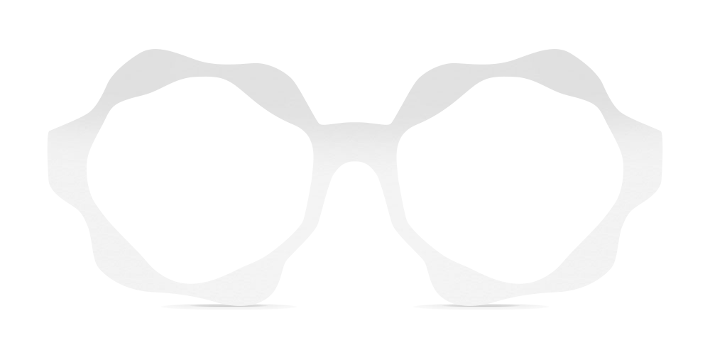Nina Mûr Francesca eyeglasses in White High Gloss — handcrafted Madrid birch wood frame
