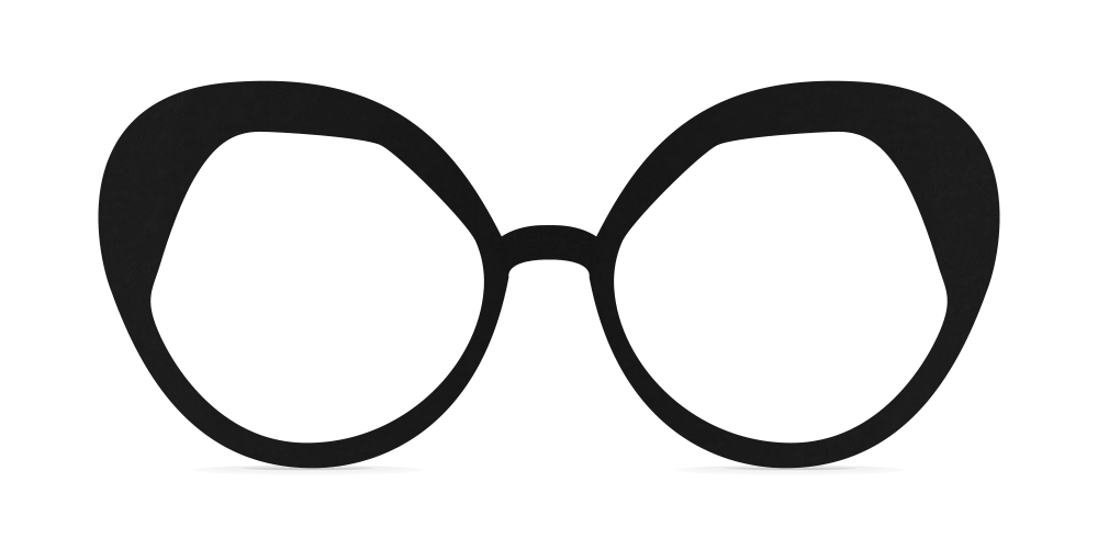 Nina Mûr Nuria eyeglasses in Black — handcrafted Madrid birch wood frame
