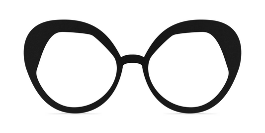 Nina Mûr Nuria eyeglasses in Black — handcrafted Madrid birch wood frame