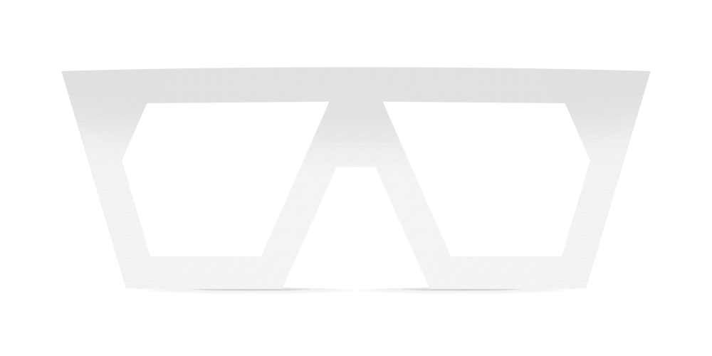Nina Mûr Métrica Triangle eyeglasses in White High Gloss — handcrafted Madrid birch wood frame