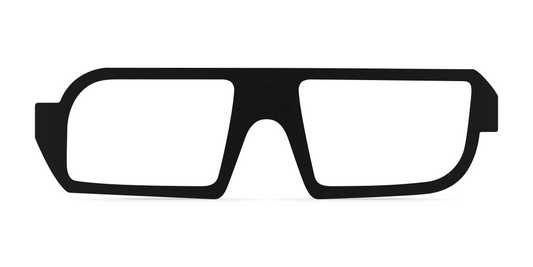 Nina Mûr Walter eyeglasses in Black — handcrafted Madrid birch wood frame