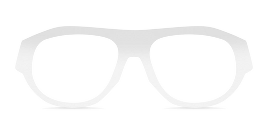 Nina Mûr Beltran eyeglasses in White High Gloss — handcrafted Madrid birch wood frame