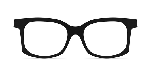 Nina Mûr Rachel eyeglasses in Black — handcrafted Madrid birch wood frame