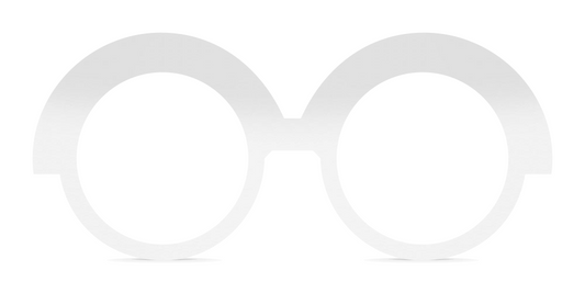 Nina Mûr Akoya Pearl eyeglasses in White High Gloss — handcrafted Madrid birch wood frame