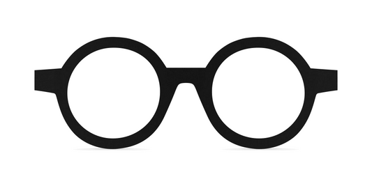 Nina Mûr Dante eyeglasses in Black — handcrafted Madrid birch wood frame