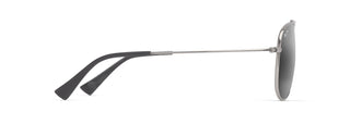 Maui Jim Hauoli XS sunglasses in Shiny Silver - Neutral Grey, side view
