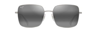 Maui Jim Lipine sunglasses in Shiny Silver, front view