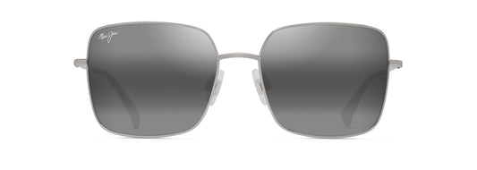 Maui Jim Lipine sunglasses in Shiny Silver, front view