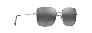 Maui Jim Lipine sunglasses in Shiny Silver, angled view
