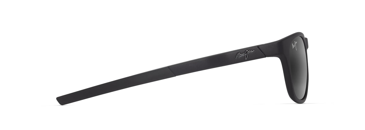 Maui Jim Melemele sunglasses in Matte Black, side view