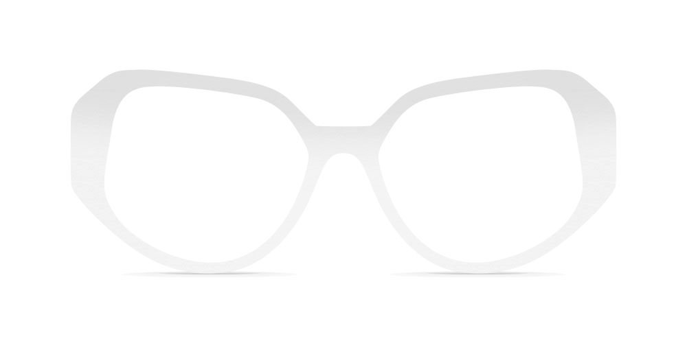 Nina Mûr Carla eyeglasses in White High Gloss — handcrafted Madrid birch wood frame