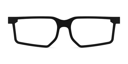 Nina Mûr Francisco eyeglasses in Black — handcrafted Madrid birch wood frame