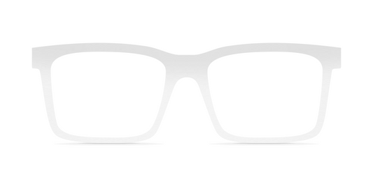 Nina Mûr Brian eyeglasses in White High Gloss — handcrafted Madrid birch wood frame