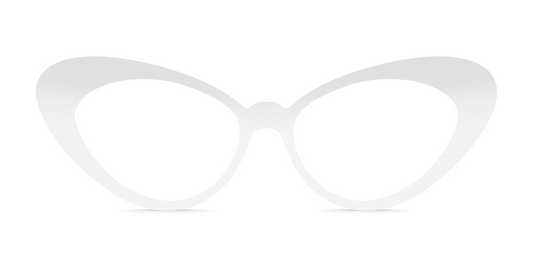 Nina Mûr Andrea eyeglasses in White High Gloss — handcrafted Madrid birch wood frame