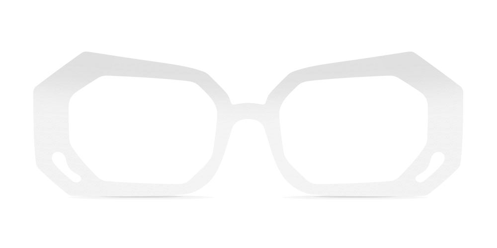 Nina Mûr Bender eyeglasses in White High Gloss — handcrafted Madrid birch wood frame