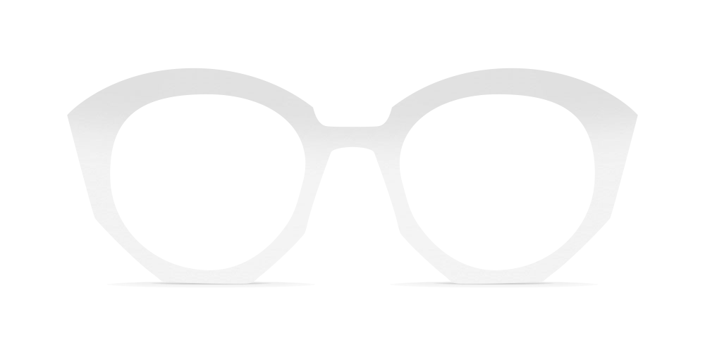 Nina Mûr Jordan eyeglasses in White High Gloss — handcrafted Madrid birch wood frame