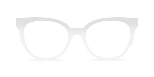 Nina Mûr Rosabel eyeglasses in White High Gloss — handcrafted Madrid birch wood frame