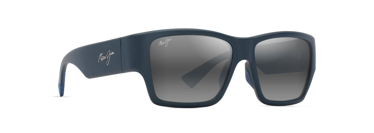 Maui Jim Ka'olu sunglasses in Matte Blue, angled view