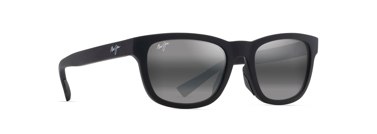 Maui Jim Kapi'i sunglasses in Matte Black, angled view