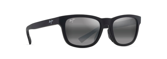 Maui Jim Kapi'i sunglasses in Matte Black, angled view