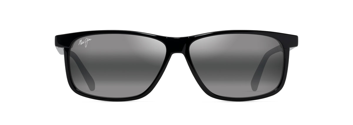 Maui Jim Pulama sunglasses in Shiny Black, front view
