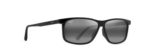 Maui Jim Pulama sunglasses in Shiny Black, angled view