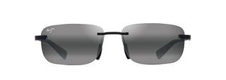 Maui Jim Lanakila sunglasses in Matte Black with Grey, front view