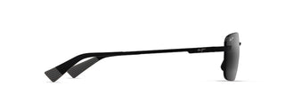 Maui Jim Lanakila sunglasses in Matte Black with Grey, side view