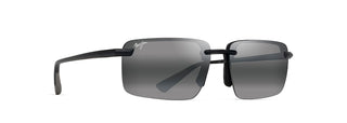 Maui Jim Laulima Sunglasses in BLACK - Angled View