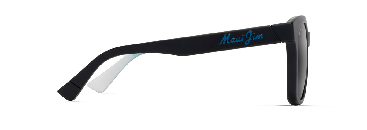 Maui Jim Honua AF sunglasses in Matte Black with Gradient, side view