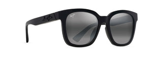 Maui Jim Honua AF sunglasses in Matte Black, angled view