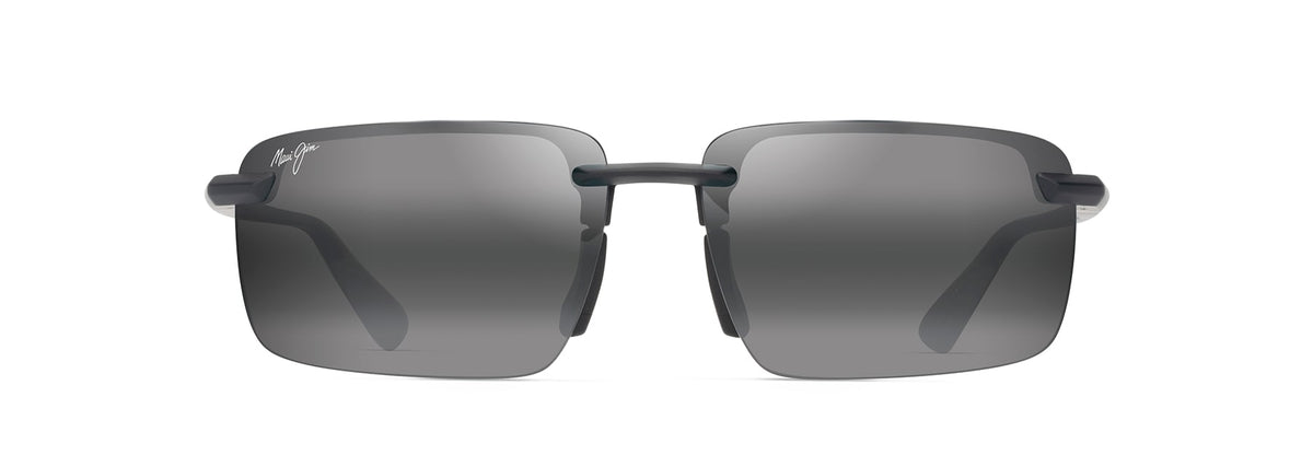 Maui Jim Laulima AF sunglasses in Matte Black, front view