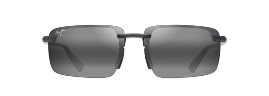 Maui Jim Laulima AF sunglasses in Matte Black, front view