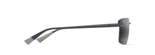 Maui Jim Laulima AF sunglasses in Matte Black, side view