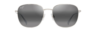 Maui Jim 'Olali AF sunglasses in Shiny Silver - Neutral Grey, front view