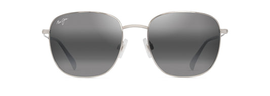 Maui Jim 'Olali AF sunglasses in Shiny Silver - Neutral Grey, front view