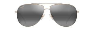 Maui Jim Hauoli sunglasses in Shiny Light Gold - Neutral Grey, front view