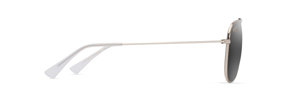 Maui Jim Hauoli sunglasses in Shiny Light Gold - Neutral Grey, side view