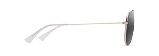 Maui Jim Hauoli sunglasses in Shiny Light Gold - Neutral Grey, side view