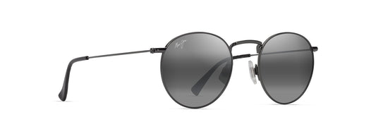 Maui Jim Pūkaua sunglasses in Shiny Dark Ruthenium, angled view