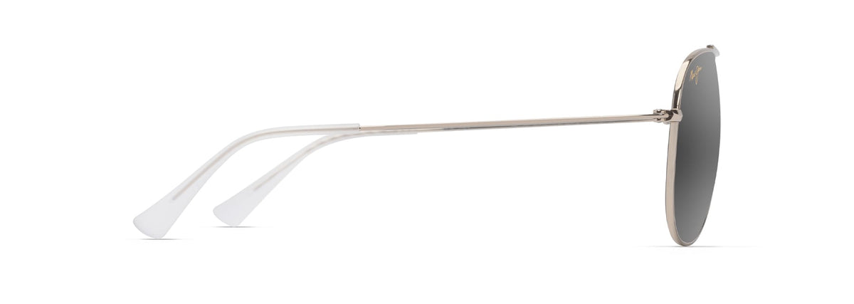 Maui Jim Hauoli XL sunglasses in Shiny Light Gold - Neutral Grey, side view