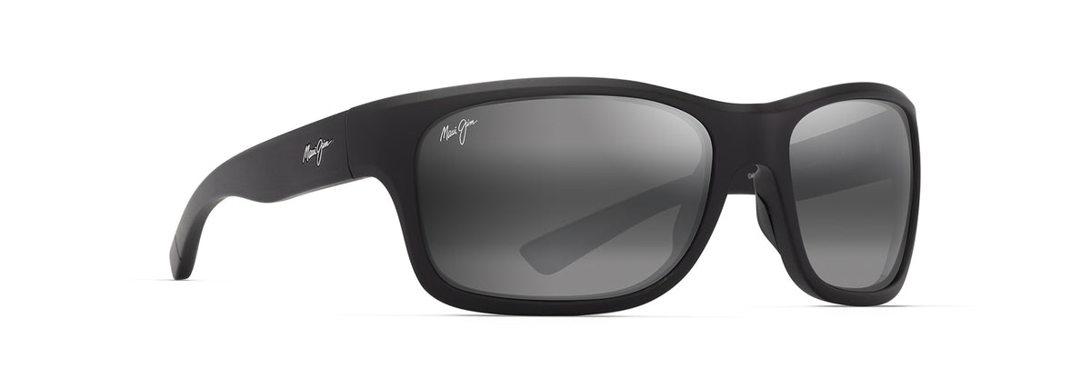 Maui Jim Ano Nui sunglasses in Matte Black, angled view