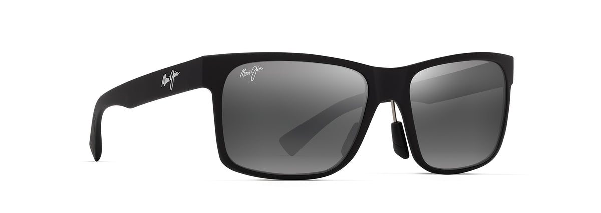 Maui Jim Hoopili sunglasses in Matte Black, angled view