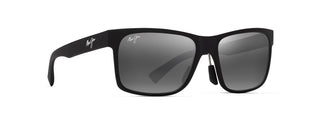Maui Jim Hoopili sunglasses in Matte Black, angled view