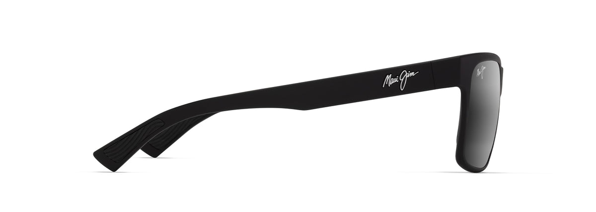 Maui Jim Hoopili sunglasses in Matte Black, side view